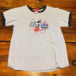 Sonoma Gray Kids Tee with Skateboard Graphic Print